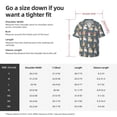 thumbnail image 3 of Picia Cartoon Bulldog 1 Men's Linen Shirts Short Sleeve Cuban Beach Shirts Casual Shirts Button Down Shirt for Men Beach Summer Wedding Shirt-Small, 3 of 7