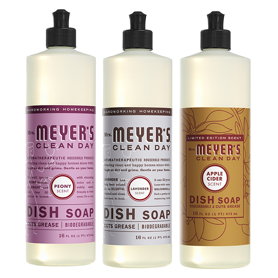 Liquid Dish Soap, Cruelty Free Formula, 1 Pack Peony, 1 Pack Lavender