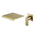 thumbnail image 5 of Boyel Living Waterfall Bathroom Faucet 1- Handle Wall Mount Sink Faucet Modern Bathtub Mixer Tap Brushed Gold, 5 of 7