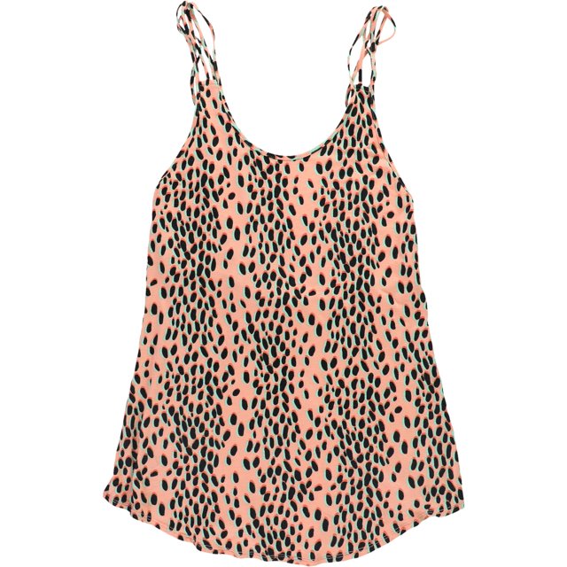 bar III Womens Dalmation Print Strappy Back Cover-Up Swimsuit peach S