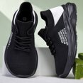 thumbnail image 5 of Willtoo Orthopedic Shoes for Women Knit Sock Style Lace Up Walking Sneakers, Breathable Mesh Lightweight Athletic Shoes, Soft Cushioned Non‑Slip Flexible Casual Running Shoes, 5 of 6