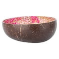 thumbnail image 1 of Pink Synthetic Coconut Shell Bowl for Keys and Decorative Storage in Home Office or Bedroom, 1 of 8