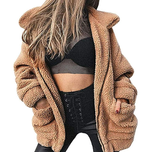 Veste Longue à Manches Longues pour Femmes, Parka Aguichant d'Hiver, Mode, Khaki2TG