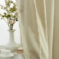 thumbnail image 3 of THD Basics 2 Piece Semi Sheer Voile Window Curtain Drapes Grommet Top Panels for Bedroom, Living Room & Kids Room - Set of 2 panels, 3 of 4