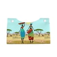 thumbnail image 2 of Naloa African Women Print Leather Tissue Box Cover Rectangle | Long Tissue Box Cover | Tissue Box Holder | Tissue Holder for Bathroom, 2 of 9
