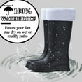 thumbnail image 3 of AUXDIQ Wellington Boots Women Mid-calf Wellies Waterproof Rain Boots Outdoor Garden Shoes, 3 of 6