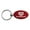 Burgundy, variant on Jeep Gladiator Oval Key Ring (Green)