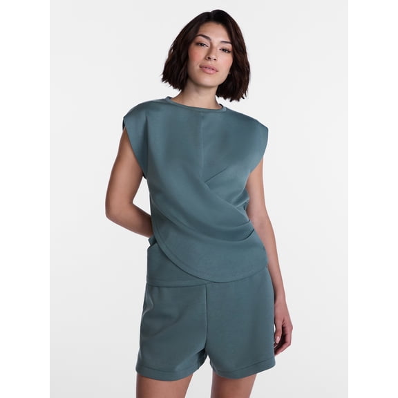 Avia Women's Knit Wrap Tank Top, Sizes XS-XXXL