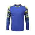 thumbnail image 2 of Haitryli Kids Boys Soccer Jersey Lightweight Long Sleeve Goalkeeper Jersey Football Goalie Training Shirts Blue 3XS/140, 2 of 4