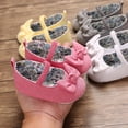 thumbnail image 2 of Yoyauz Baby Girl Mary Jane Shoes Anti Slip Rubber Sole Ballet Slippers Princess Dress Wedding Shoes Newborn Kids Shoes Toddler Shoes（0-12 Month）, 2 of 9