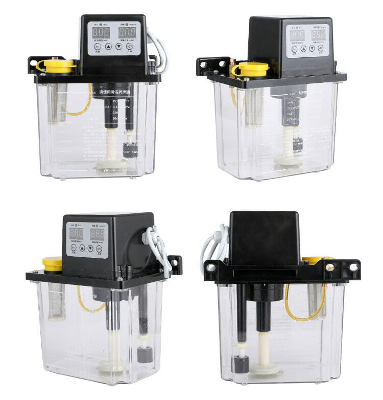 2L Dual Digital Display Automatic Electric Lubrication Pump Oiler NC Pump 4mm 