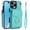 green, variant on For iPhone 16 Pro Max Case Premium PU Leather Accordion Folding Wallet &Card Holder With RFID Shielding Material Phone Case ，with Adjustable Ring Holder And Wristband,black,For iPhone 16 Pro Max
