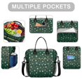 thumbnail image 2 of Green Christmas Snowflake Pattern Womens Lunch Box for Work,Insulated Large Lunch Bag for Tween and Teen,Loncheras Para Mujer,Leakproof Adult Lunch Bag for Work,Beach,Travel,Picnic,Camping, 2 of 7