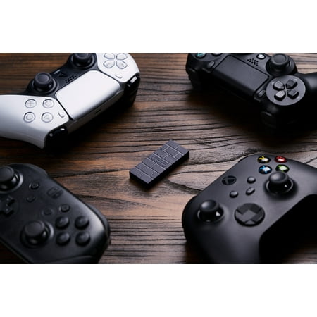 8BitDo - Wireless USB Adapter 2 for Most Gaming Controllers - Black