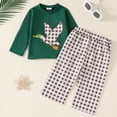 thumbnail image 2 of Gerichy Toddler Baby Boy Clothes Fall Winter Outfit, Toddler Boys Fall Outfits Embroidery Long Sleeve Sweatshirts Long Pants 2Pcs Clothes Set, 2 of 9