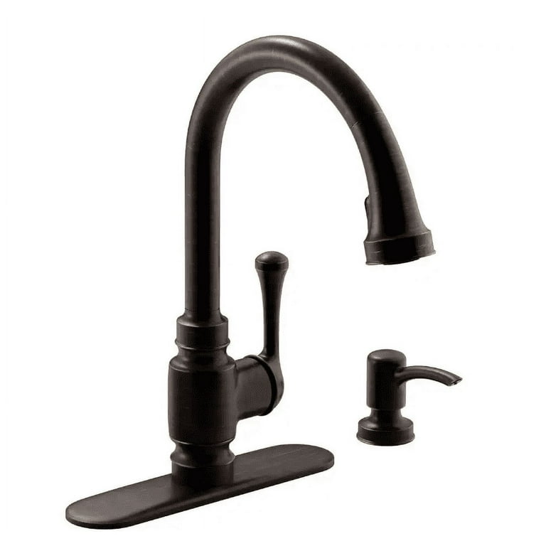 Carmichael Single-Handle Pull-Down Sprayer Kitchen Faucet in Oil Rubbed Bronze Carmichael Single-Handle Pull-Down Sprayer Kitchen Faucet in Oil Rubbed Bronze