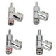 thumbnail image 3 of Conector Banana Apilable De Bloqueo, Conectores Banana De Bloqueo Profesionales Chapados En Rodio 4 Piezas Para Receptor AV, 3 of 8