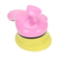 thumbnail image 3 of Cepillo de cabezal de ducha para mascotas con interruptor, masaje de dientes suaves universal, cabezal de ducha para perros, cepillo de baño con mango ergonómico rosa, 3 of 12