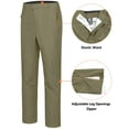 thumbnail image 5 of Little Donkey Andy Men's Waterproof Rain Pants Windproof Overpants Lightweight Outdoor Trousers for Hiking Golf Fishing Green L, 5 of 7