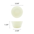 thumbnail image 2 of Excellante Melamine ramekin collection 4 oz, 3 3/8" fluted ramekin, bone-retail pack, melamine dinnerware, comes in pack of 12, 2 of 2