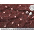 thumbnail image 2 of Soimoi Poly Crepe Fabric Diamond & Circle Block Print Fabric by Yard 42 Inch Wide, 2 of 2