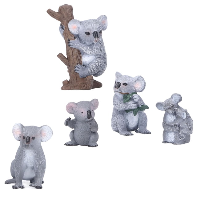 Figura de animal Jadeshay Modelo de Koala 5 piezas