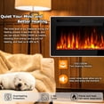 thumbnail image 6 of Waleaf 50” Ultra Thin Electric Fireplace Heater, Recessed Wall Mounted Fireplace with Multicolor Flame & Remote Control, 6 of 7
