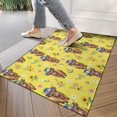 thumbnail image 4 of Yellow Highland Cow Flower Hat Pattern Door Rugs,Washable Non Slip Door Mats Indoor,Decorative Door Mats,Entry Mat Indoor for Entrance,Bedroom,Kitchen,Bathroom,17"x30", 4 of 6