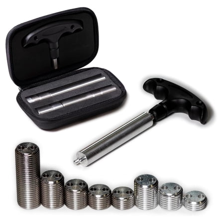 Weight Kit for Predator Pool Billiard Cues: 8 Weight Bolts   Tool with Detachable Handle