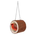 thumbnail image 3 of Hamster Tree Hole Toy, Safe Playing Toy Bird Tree Hole House, Swing Chain For Birds Pets Toy, 3 of 8