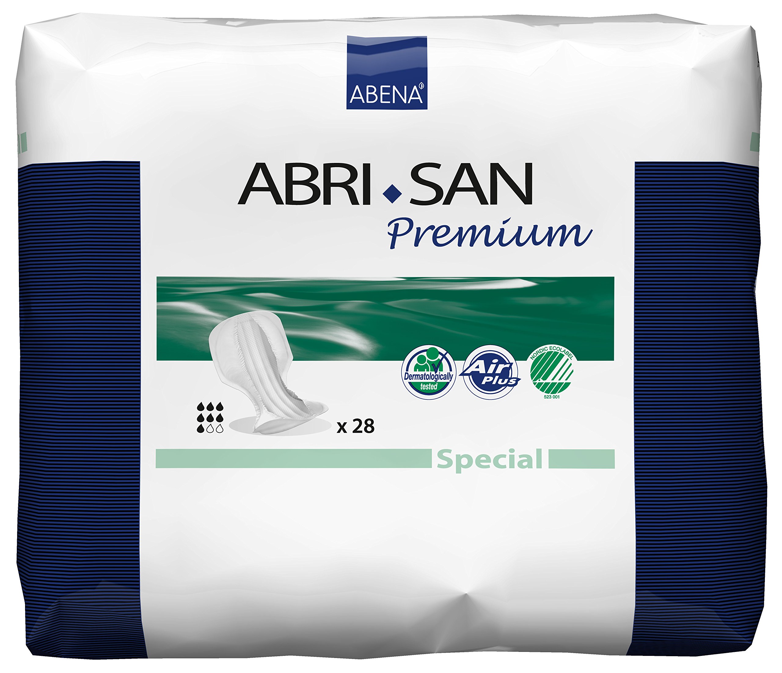 Abena AbriSan Special Pad for Fecal and Urinary Incontinence, 28 Count