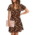 thumbnail image 7 of Summer Sun Dresses for Womens 2026 Plus Size Fashion Print Short-sleeved V-neck Casual Dress, 7 of 7