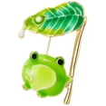 thumbnail image 2 of ColoMX Pin de la solapa de esmalte de rana Broche de animal Metal Pon Mackpack Brooch Ropage Decoración, 2 of 7