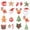 Green Gold 01, variant on Manfei Gingerbread Twin Fitted Sheet Christmas Bedding, Green White 2-Piece 1 Fitted Sheet and 1 Pillowcase