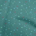 thumbnail image 1 of oneOone Polyester Spandex Dark Teal Green Fabric Kids Space Craft Projects Decor Fabric Printed By The Yard 56 Inch Wide, 1 of 4