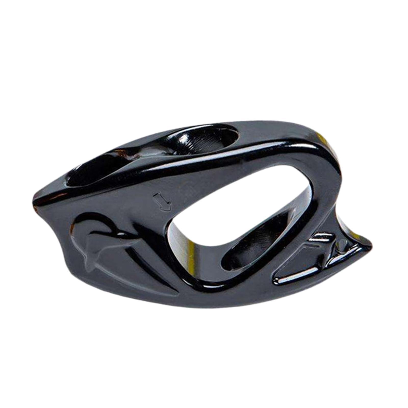 simhoa Rope Ascender Clamp Adjustable Self Locking Grip Lightweight Aluminum Rope Clamp Riser Clip for Rock Climbing Rappelling Arborist Gear Suitable for Outdoor Protection Training Black