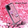 thumbnail image 5 of Case for Samsung Galaxy A71, Galaxy A71 Case Cute Pink Glitter Luxury Sparkle Liquid for Girls Women Quicksand Clear Soft TPU Protective Phone Case for Samsung Galaxy A71 Pink High Heel, 5 of 12