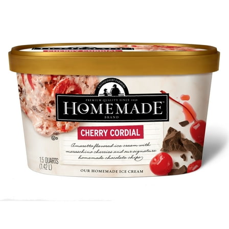 Homemade Brand Cherry Cordial Ice Cream
