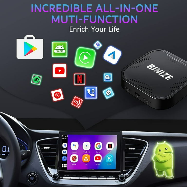 Binize CarPlay Wireless Adapter Fit for Car with OEM Wired CarPlay