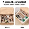 thumbnail image 4 of TRIANU Drawer Divider 12 Pcs Adjustable Diy Storage Organizer Separator for Kitchen Bathroom Bedroom Office, Cut at Will, White, 4 of 8