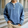 thumbnail image 3 of Kureaily Autumn Winter Long Sleeve Shirt For Slim Fit Casual Pintuck Washed Crewneck Top For Everyday Wear Summer Fashion Shirt, 3 of 5