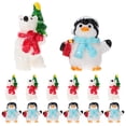 thumbnail image 4 of ColoMX 20 piezas figuras de osos pingüino en miniatura de Navidad figuras de Navidad en miniatura decoraciones de Navidad en miniatura, 4 of 7