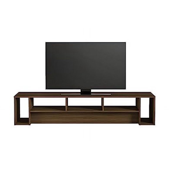 Nexera Rustik TV Stand for TVs up to 80 inches, Walnut