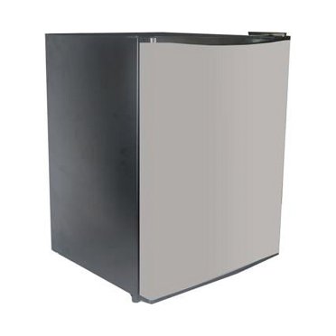 1.72 cu ft. Compact Refrigerator, Stainless Steel & Black