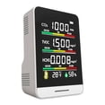 thumbnail image 3 of Monitor Del Aire Digital 5 en 1 Probador Humedad Y Temperatura HCHO TVOC CO2, 3 of 7