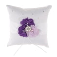 thumbnail image 2 of Almohada de Anillo de Bodas Gloria con Lentejuelas Morado, 2 of 9