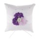 thumbnail image 2 of Almohada para boda, cojín de encaje satinado, 20x20cm , Morado Púrpura Yotijar Almohada de anillo de bodas, 2 of 10