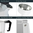 thumbnail image 3 of Cafeteras Y Cafetera Espresso Para Estufa,Cafetera Italiana,Cafetera, Cafeteras,100ml, Plata (2 Tazas), 3 of 5