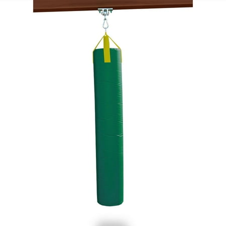 Gorilla Playsets Inflatable Punching Bag - Green with Yellow Straps