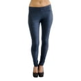 thumbnail image 3 of Vivian's Fashions Extra Long Leggings - Knit Denim (Junior/Junior Plus Sizes), 3 of 5